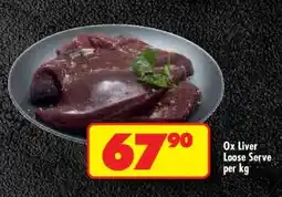 Shoprite Ox Liver offer