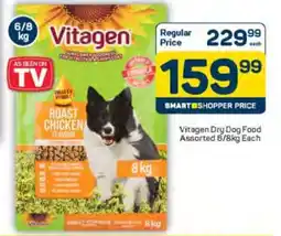 Pick n Pay Vitagen Dry Dog Food Assorted 6/8kg Each offer