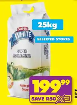 Shoprite SUPER WHITE Super Maize Meal offer