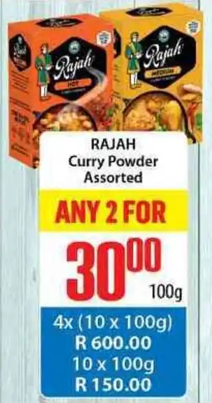 Rajah Curry Powder Asstd 100g