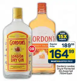 Pick n Pay Gordon's London Dry or Flavoured Gin Assorted offer