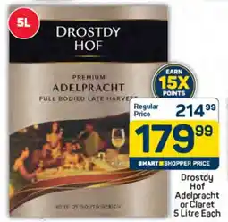 Pick n Pay Drostdy Hof Adelpracht or Claret offer