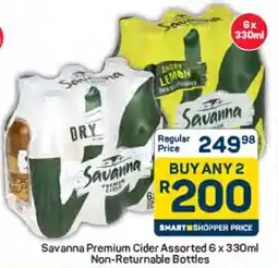 Pick n Pay Savanna Premium Cider Assorted Non-Returnable Bottles offer