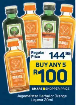 Pick n Pay Jagemeister Herbal or Orange Liqueur offer