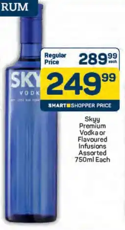 Pick n Pay Skyy Premium Vodka or Flavoured Infusions Assorted offer