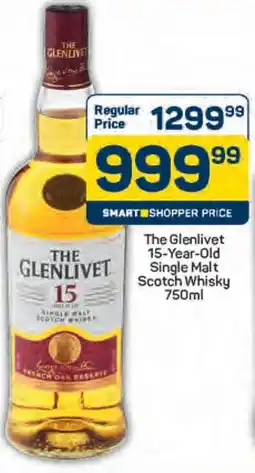 Pick n Pay The Glenlivet 15-Year-Old Single Malt Scotch Whisky offer