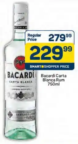 Pick n Pay Bacardi Carta Blanca Rum offer