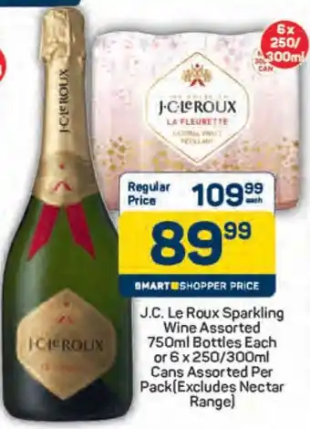 Pick n Pay J.C. Le Roux Sparkling Wine Assorted Bottles or Cans Assorted offer