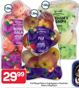 Pick n Pay Hypermarket PnP Royal Gala or Fuji Apples or Packham Pears offer