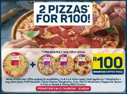 Pick n Pay Hypermarket Margherita + any other pizza offer