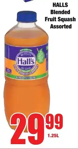 Boxer Superstores Hall's Blended Fruit Squash Assorted offer