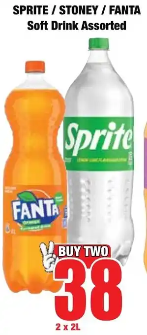 Boxer Superstores Sprite/ Stoney/ Fanta Soft Drink Assorted offer