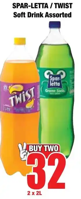 Boxer Superstores Spar-letta / Twist Soft Drink Assorted offer
