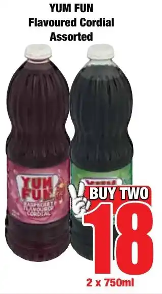 Boxer Superstores Yum Fun Flavoured Cordial Assorted offer