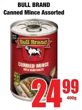 Boxer Superstores Bull Brand Canned Mince Assorted offer