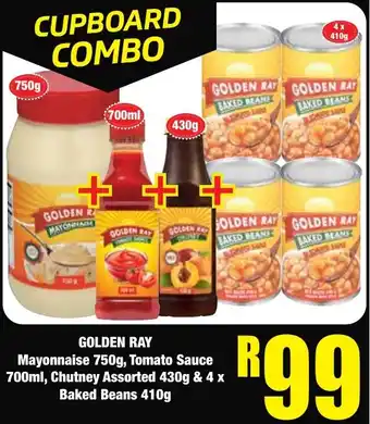 Boxer Superstores Golden Ray Mayonnaise, Tomato Sauce, Chutney Assorted & Baked Beans offer