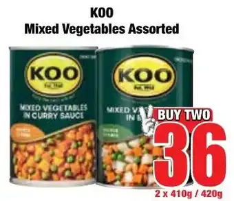 Boxer Superstores Koo Mixed Vegetables Assorted offer