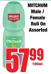 Boxer Superstores Mitchum Male/ Female Roll On Assorted offer