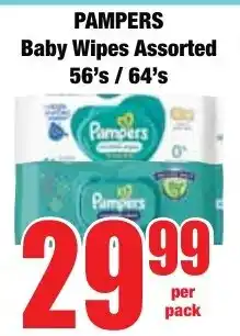 Boxer Superstores Pampers Baby Wipes Assorted offer