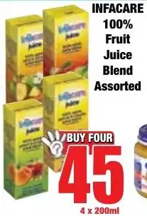 Boxer Superstores Infacare 100% Fruit Juice Blend Assorted offer