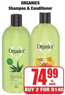 Boxer Superstores Organics Shampoo & Conditioner offer