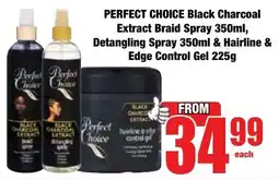 Boxer Superstores Perfect Choice Black Charcoal Extract Braid Spray, Detangling Spray & Hairline & Edge Control Gel offer
