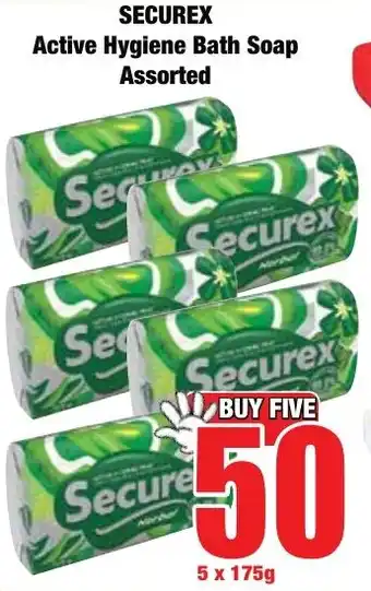Boxer Superstores Securex Active Hygiene Bath Soap Assorted offer