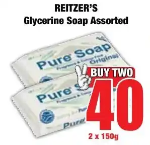 Boxer Superstores Reitzer's Glycerine Soap Assorted offer