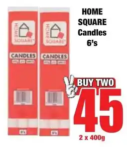 Boxer Superstores Home Square Candles offer