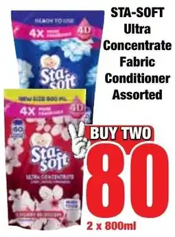 Boxer Superstores Sta-Soft Ultra Concentrate Fabric Conditioner Assorted offer