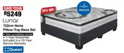 OK Furniture Lunar 152cm Neria Pillow-Top Base Set offer