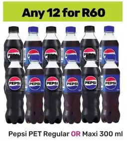 Game Pepsi PET Regular or Maxi offer