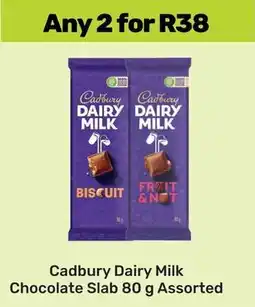 Game Cadbury Dairy Milk Chocolate Slab Assorted offer