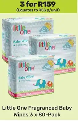 Game Little One Fragranced Baby Wipes offer