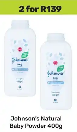 Game Johnson's Natural Baby Powder offer