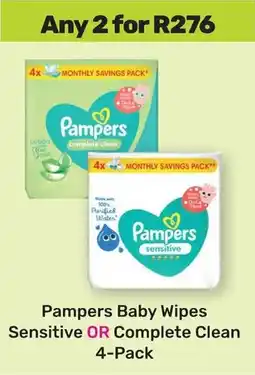 Game Pampers Baby Wipes Sensitive OR Complete Clean offer