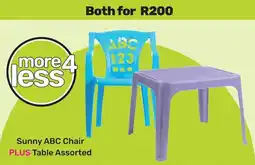 Game Sunny ABC Chair plus Table Assorted offer