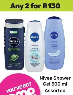 Game Nivea Shower Gel Assorted offer
