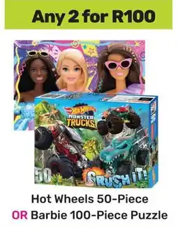 Game Hot Wheels OR Barbie Puzzle offer