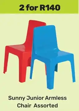 Game Sunny Junior Armless Chair Assorted offer