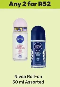 Game Nivea Roll-on Assorted offer