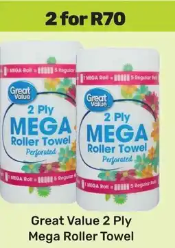 Game Great Value 2 Ply Mega Roller Towel offer