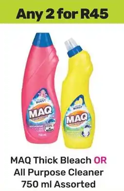 Game MAQ Thick Bleach OR All Purpose Cleaner Assorted offer