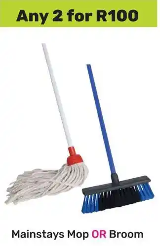 Game Mainstays Mop OR Broom offer