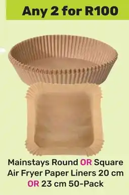 Game Mainstays Round OR Square Air Fryer Paper Liners offer