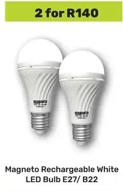 Game Magneto Rechargeable White LED Bulb E27/ B22 offer