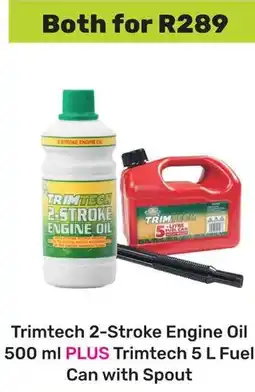 Game Trimtech 2-Stroke Engine Oil plus Trimtech Fuel Can with Spout offer