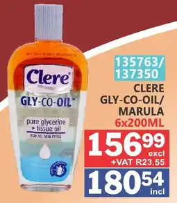 Arrow Cash And Carry Clere gly-co-oil/ marula offer