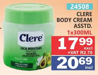 Arrow Cash And Carry Clere body cream offer