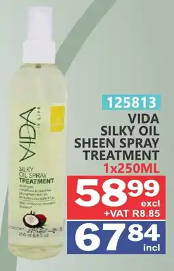 Arrow Cash And Carry Vida silky oil sheen spray treatment offer